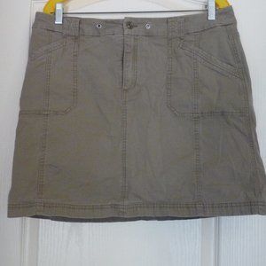 Christopher & Banks skort shorts skirt tan cotton size 14 waist 36 sport